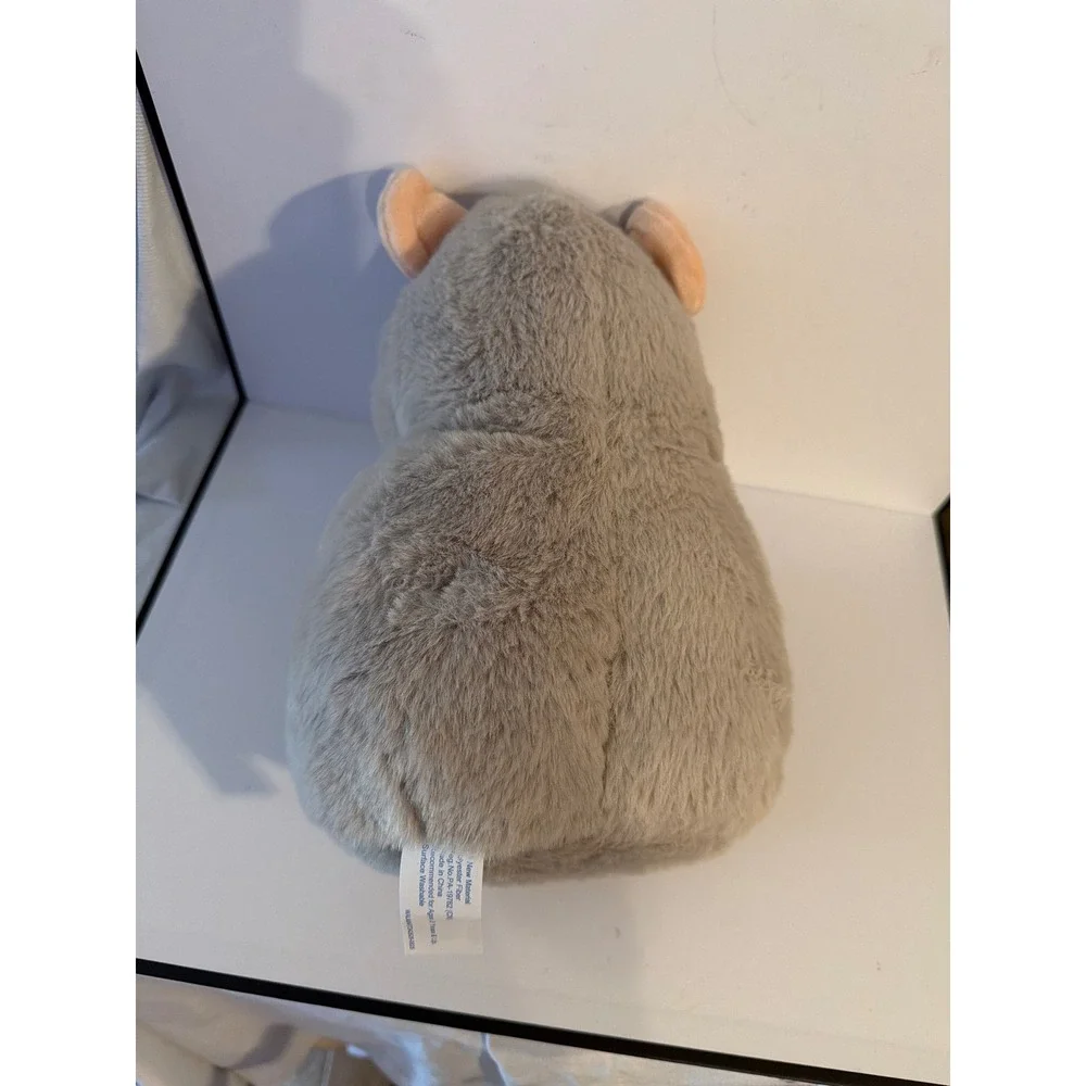 Gray Mouse Plush Stuffed Animal Holding Heart‎ Cheese